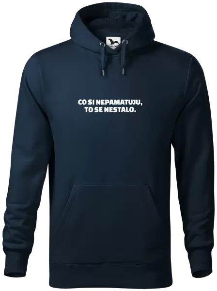 Pánská mikina Co si nepamatuju, to se nestalo