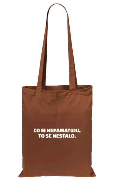 Látková taška Co si nepamatuju, to se nestalo