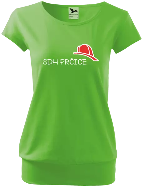 Dámske tričko SDH s vlastným názvom zboru