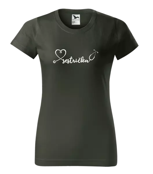 Dámske tričko Sestrička - stetoskop