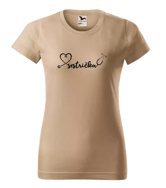 Dámske tričko Sestrička - stetoskop