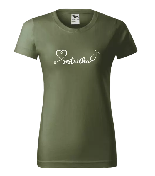 Dámske tričko Sestrička - stetoskop