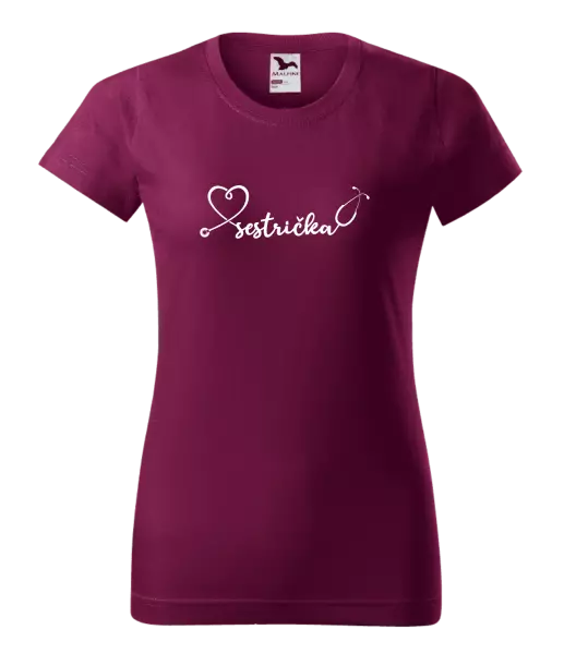 Dámske tričko Sestrička - stetoskop
