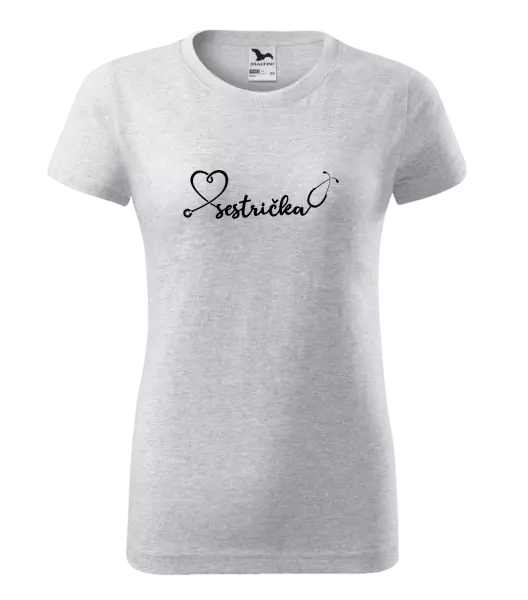 Dámske tričko Sestrička - stetoskop