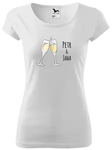 Dámske tričko Poháre s menami