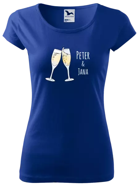 Dámske tričko Poháre s menami