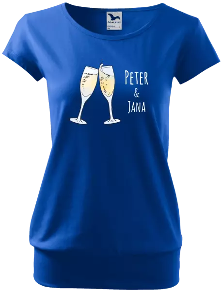 Dámske tričko Poháre s menami