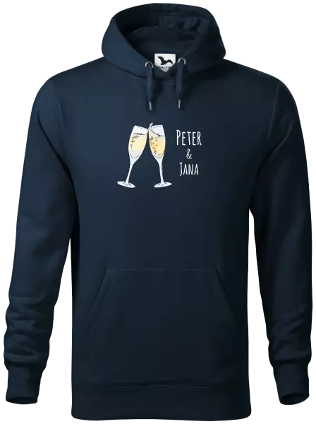 Pánska mikina Poháre s menami