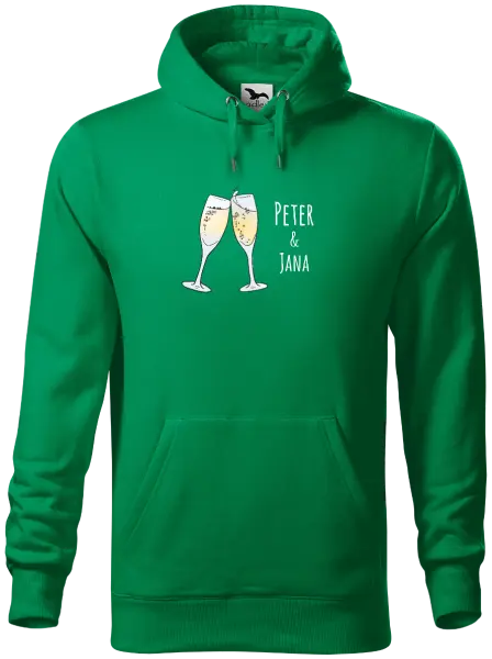 Pánska mikina Poháre s menami