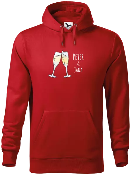 Pánska mikina Poháre s menami