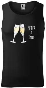 Pánske tielko Poháre s menami