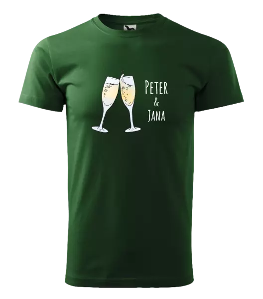 Pánske tričko Poháre s menami