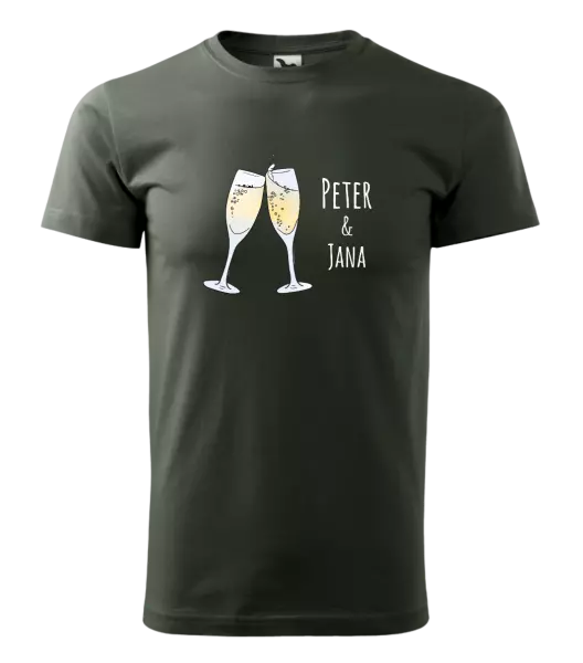 Pánske tričko Poháre s menami