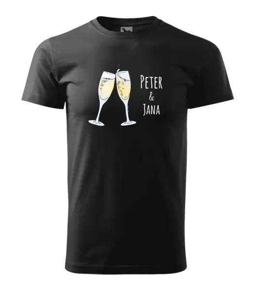 Pánske tričko Poháre s menami