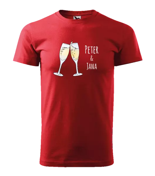 Pánske tričko Poháre s menami