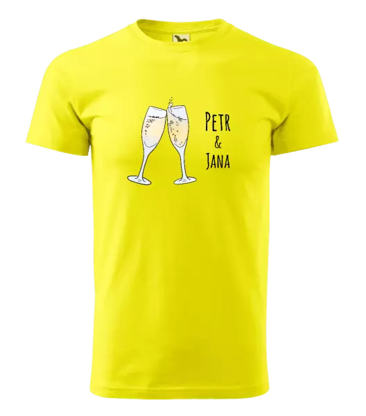 Pánske tričko Poháre s menami