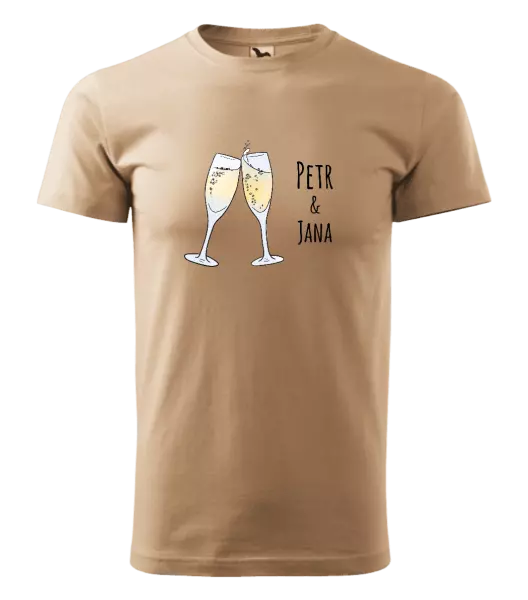 Pánske tričko Poháre s menami