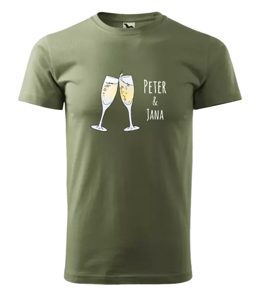 Pánske tričko Poháre s menami