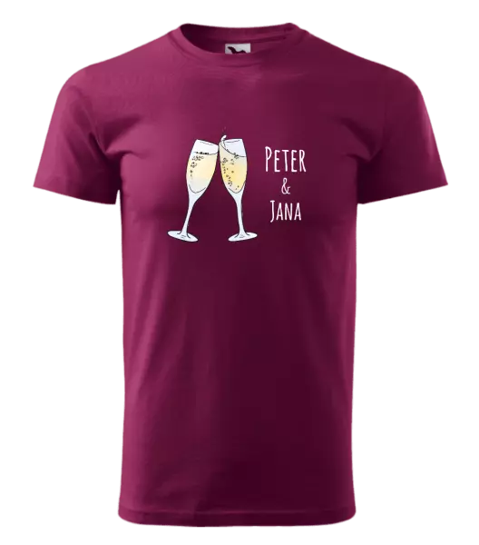 Pánske tričko Poháre s menami