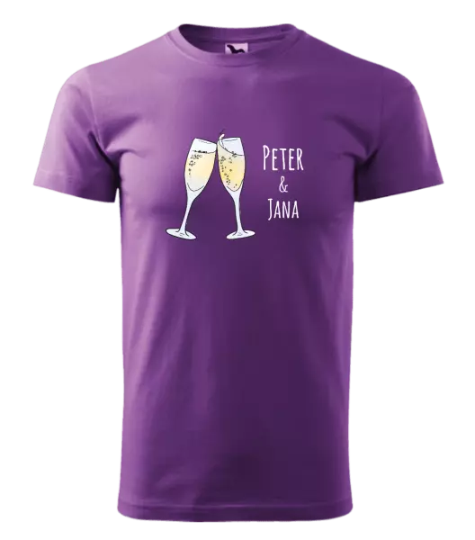 Pánske tričko Poháre s menami