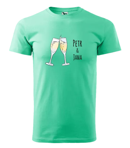 Pánske tričko Poháre s menami