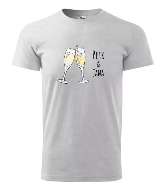 Pánske tričko Poháre s menami