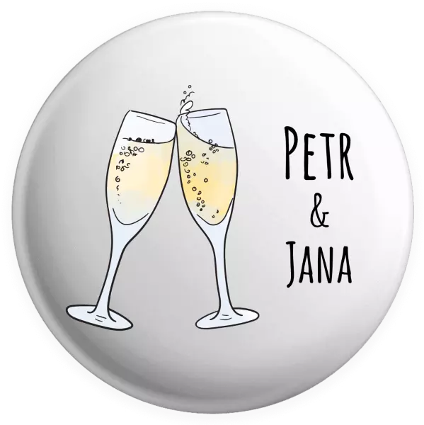 Placka Poháre s menami