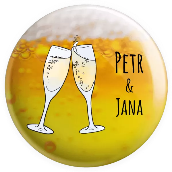 Placka Poháre s menami