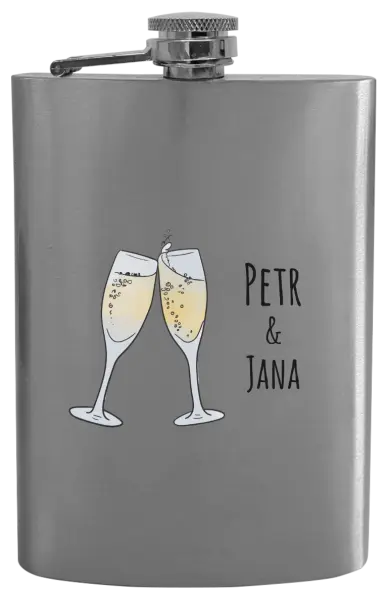 Ploskačka Poháre s menami