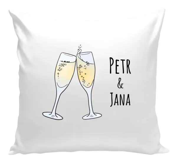 Vankúš Poháre s menami