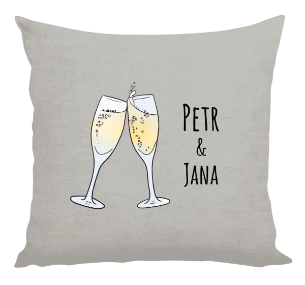 Vankúš Poháre s menami