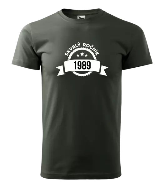 Pánske narodeninové tričko Skvelý ročník