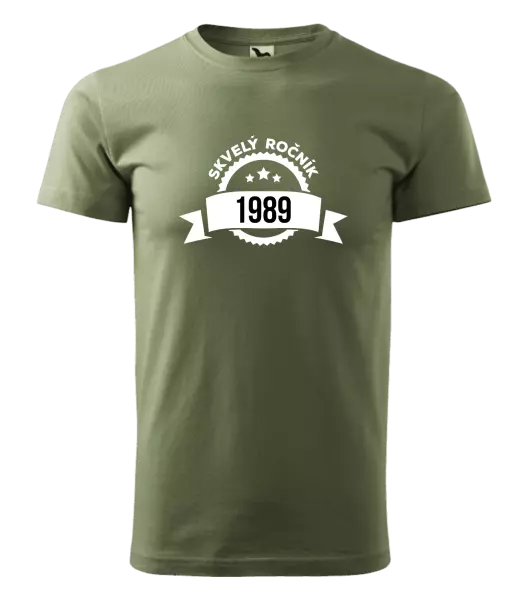 Pánske narodeninové tričko Skvelý ročník