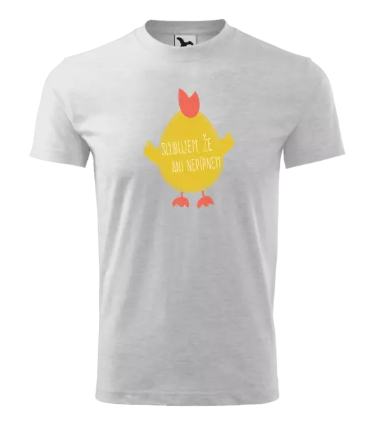 Detské veľkonočné tričko Sľubujem, že ani nepípnem!