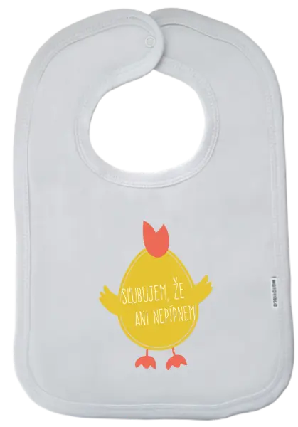 Detský podbradník Sľubujem, že ani nepípnem!