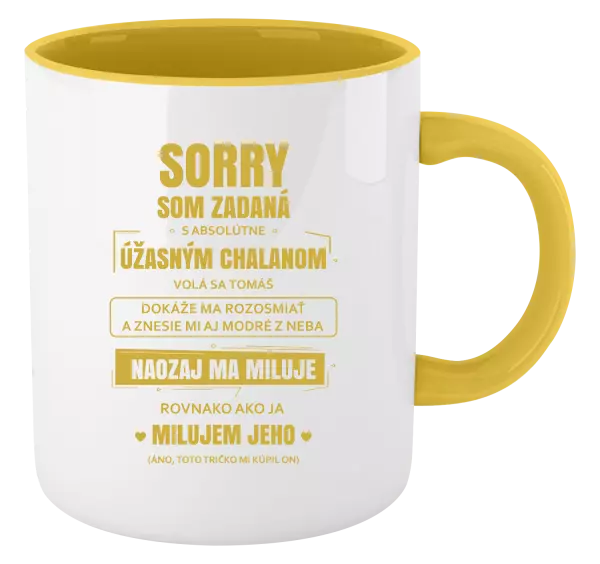 Hrnček  Sorry, som zadaná