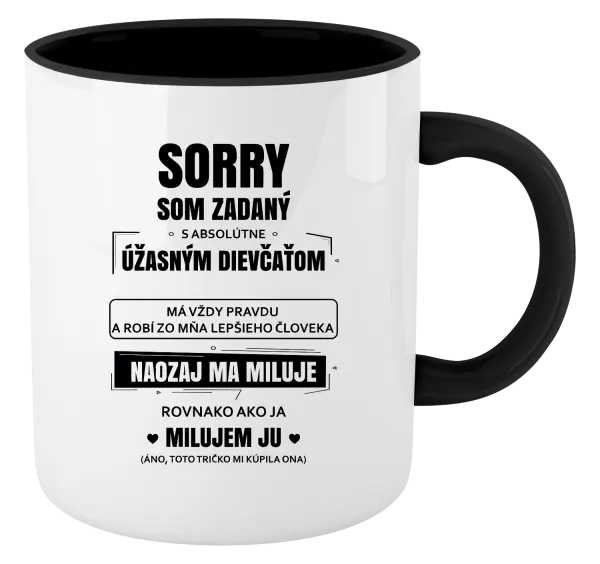 Hrnček  Sorry, som zadaný