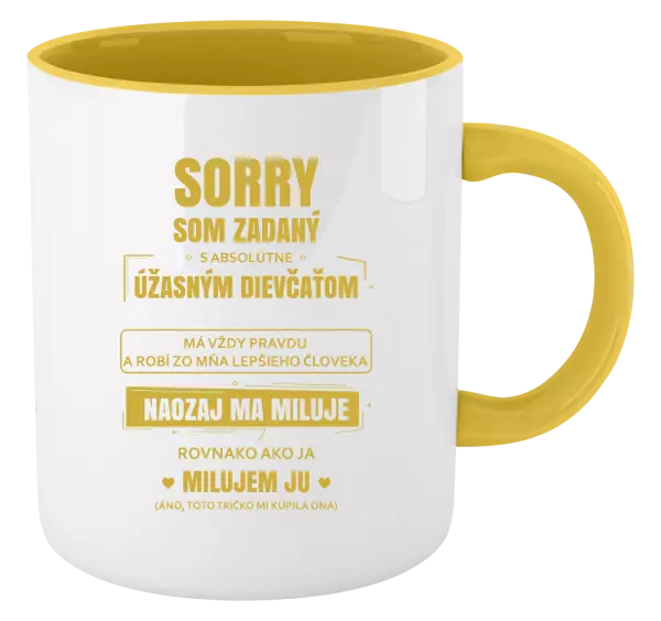 Hrnček  Sorry, som zadaný