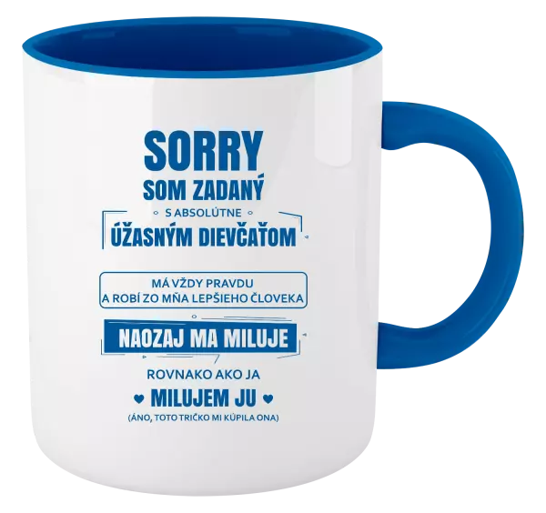 Hrnček  Sorry, som zadaný