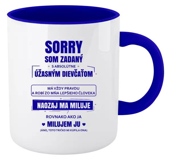 Hrnček  Sorry, som zadaný