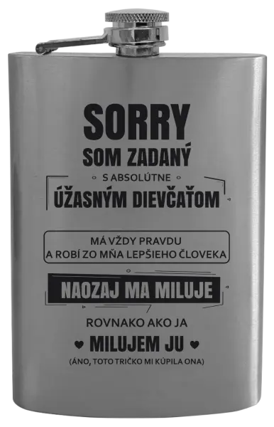 Ploskačka Sorry, som zadaný