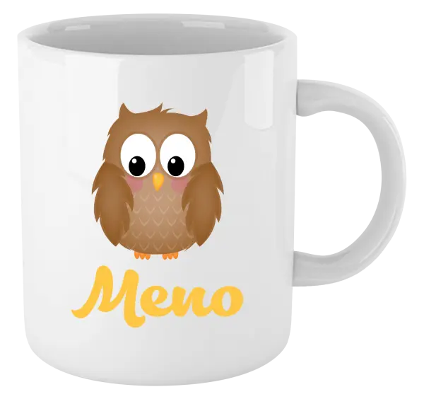Hrnček Sovička s menom