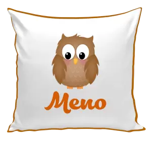 Vankúš Sovička s menom
