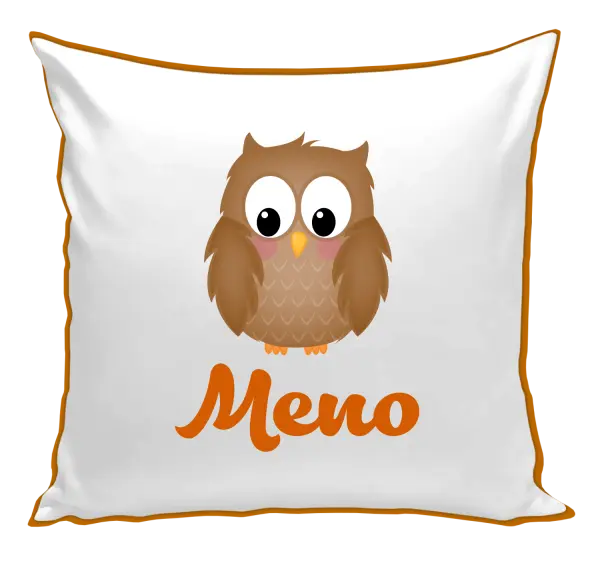 Vankúš Sovička s menom