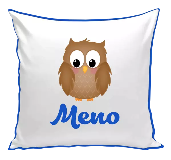 Vankúš Sovička s menom