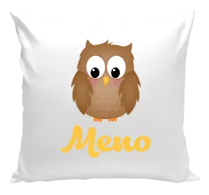 Vankúš Sovička s menom