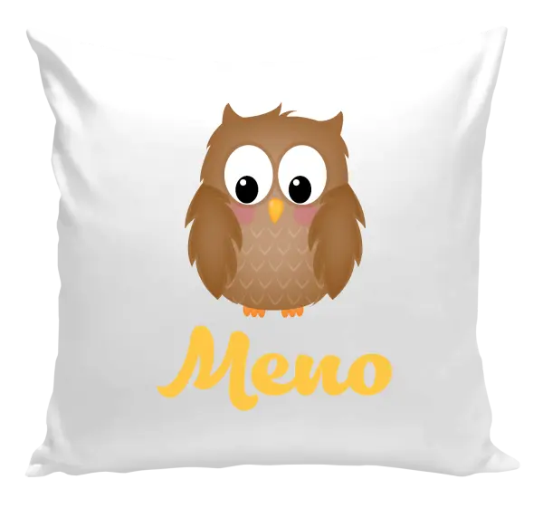 Vankúš Sovička s menom
