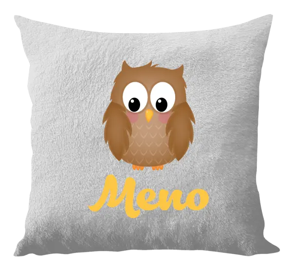 Vankúš Sovička s menom