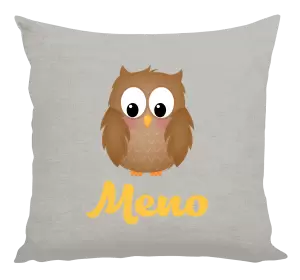 Vankúš Sovička s menom