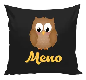 Vankúš Sovička s menom